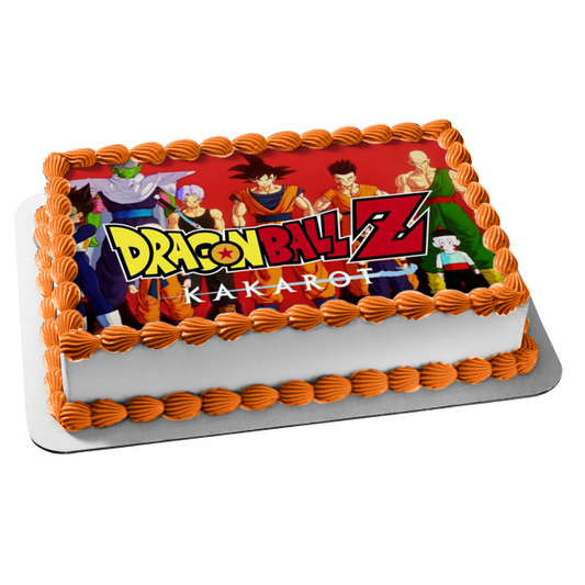 Dragon Ball Z: Kakarotto Yamcha Piccolo Trunks Chiaotzu Adorno comestible para tarta Imagen ABPID51874 