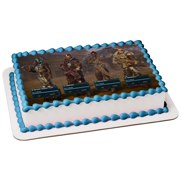 Gears Tactics Character Loadout Screen Edible Cake Topper Image ABPID51932