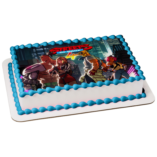 Streets of Rage 4 Axel Blaze Adam Catherine Edible Cake Topper Image ABPID51933