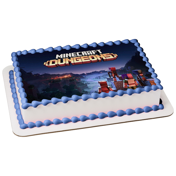 Minecraft Dungeons Final Boss Edible Cake Topper Image ABPID51943