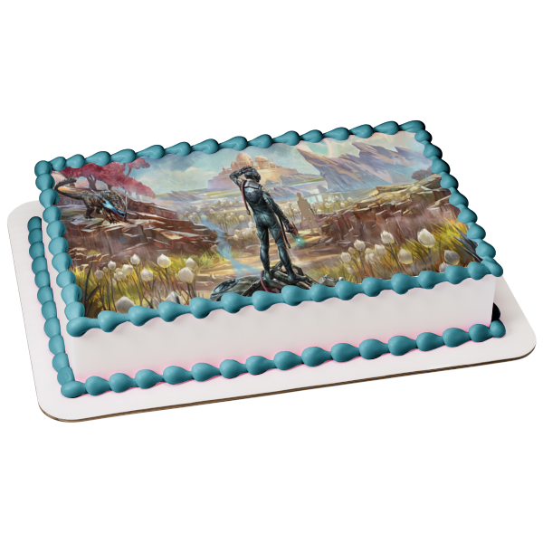 The Outer Worlds Game Scene Valley Monster Horizon Edible Cake Topper Image ABPID51963