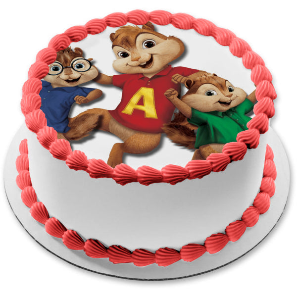 Alvin and The Chipmunks Simon Theodore Edible Cake Topper Image ABPID03220