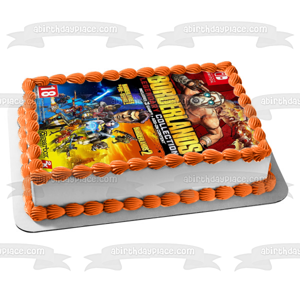 Borderlands Legendary Collection Video Game Cover Edible Cake Topper Image ABPID51954