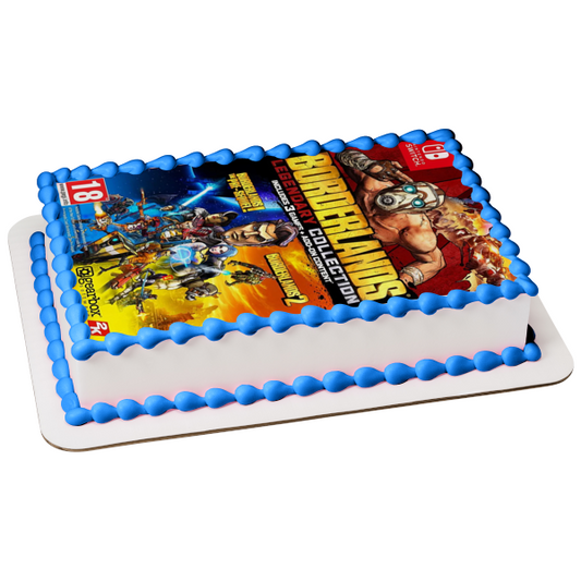 Borderlands Legendary Collection Video Game Cover Edible Cake Topper Image ABPID51954