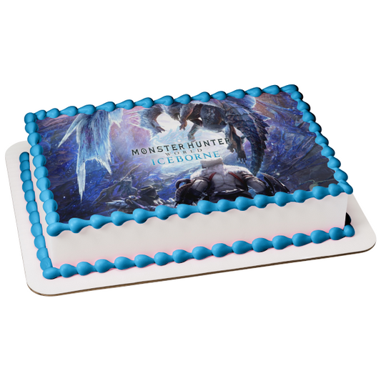 Monster Hunter World: Iceborne Banbaro Beotodus Nargacuga Edible Cake Topper Image ABPID51869