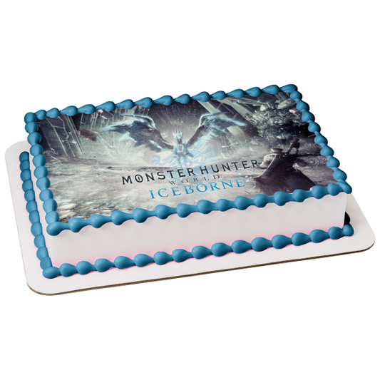 Monster Hunter World: Iceborne Nargacuga Banbaro Beotodus Edible Cake Topper Image ABPID51871