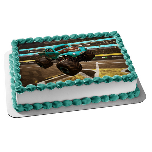 Monster Jam Steel Titans Whiplash Edible Cake Topper Image ABPID51911