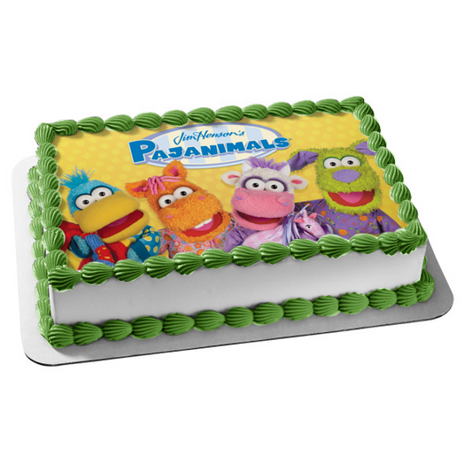 Jim Henson's Pajanimals Sweetpea Sue Apollo CowBella Squacky Edible Cake Topper Image ABPID52026