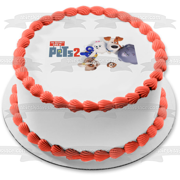 The Secret Life of Pets 2 Max Chloe Gidget Snowball Edible Cake Topper Image ABPID51111