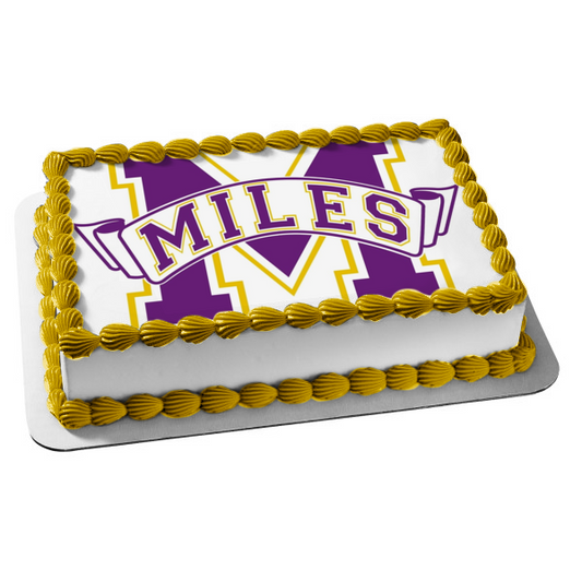 Miles College Edible Cake Topper Image ABPID51733