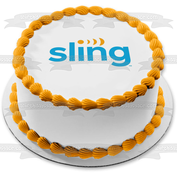 Sling Logo Edible Cake Topper Image ABPID51312