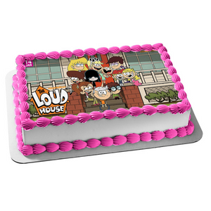 The Loud House Lori Leni Luan Lola Lucy Luna Lisa Lincoln Lily Lana Lynn Edible Cake Topper Image ABPID52086