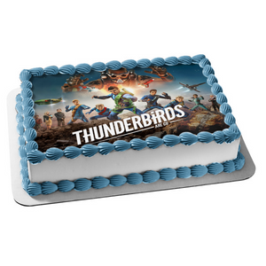 Thunderbirds Are Govirgil Gordon Scott Alan John Kayo Lady Penelope Edible Cake Topper Image ABPID52096