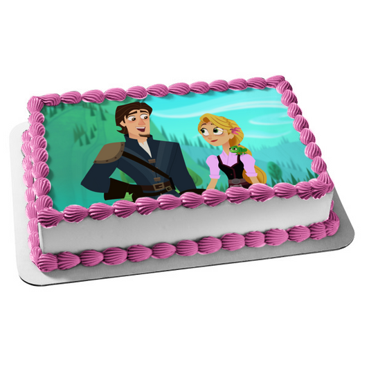 Rapunzel's Tangled Adventure Pascal Flynn Edible Cake Topper Image ABPID52104