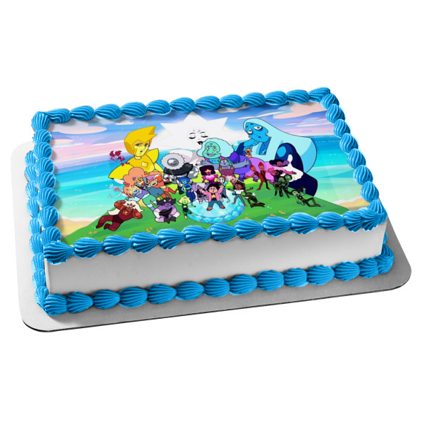 50+ Best Steven Universe Birthday Cake Ideas and Designs (2025) 47 Steven Universe: Future Garnet Amythest Sapphire Pearl Peridot Edible – A Birthday Place