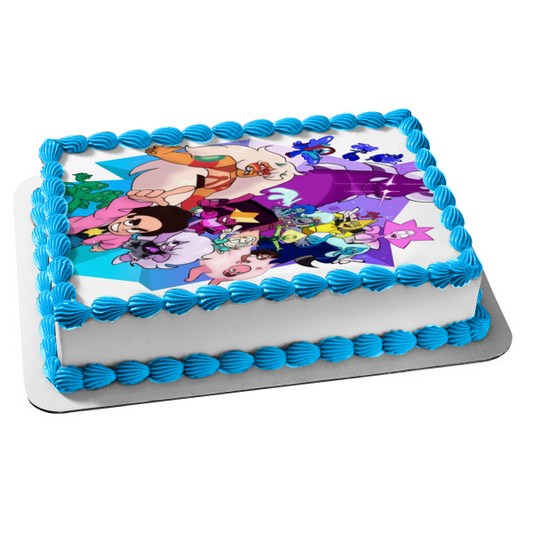Steven Universe: Future Sapphire Amethyst Edible Cake Topper Image ABPID52115