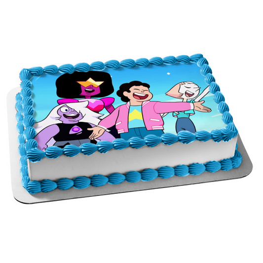 Steven Universe: Future Garnet Amethyst Pearl Edible Cake Topper Image ABPID52116