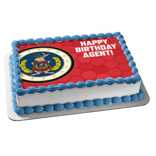 Odd Squad Logo Happy Birthday Agent Personalize Your Name Edible Cake Topper Image ABPID52126