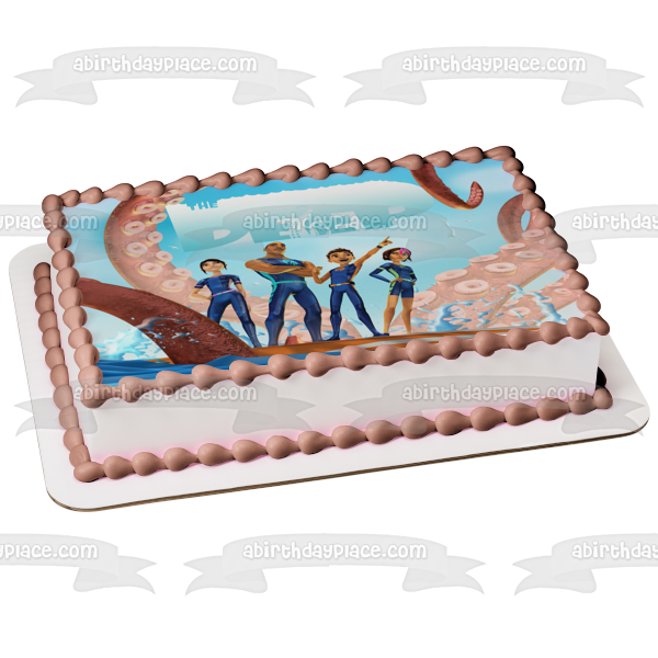 The Deep William Fontaine Anteus Kaiko Nekton Family Edible Cake Topper Image ABPID52152