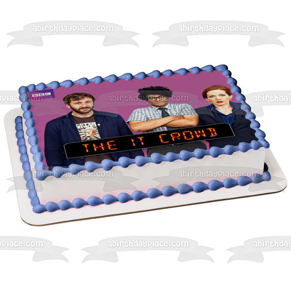 The It Crowd Roy Moss Jen Edible Cake Topper Image ABPID52182