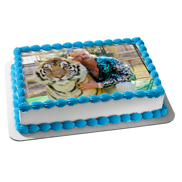 Tiger King Joe Exotic TV Show Edible Cake Topper Image ABPID52188