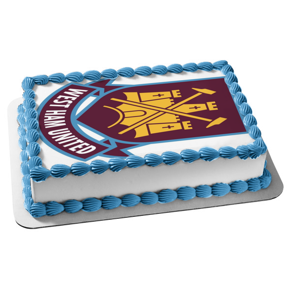 West Ham United Football Club Edible Cake Topper Image ABPID00123
