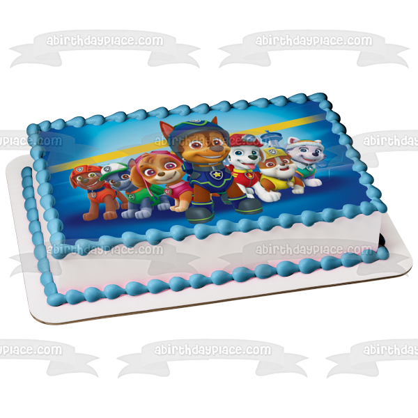 Paw Patrol Marshall Rocky Rubble Skye #2 Edible Cake Topper Image ABPID00179