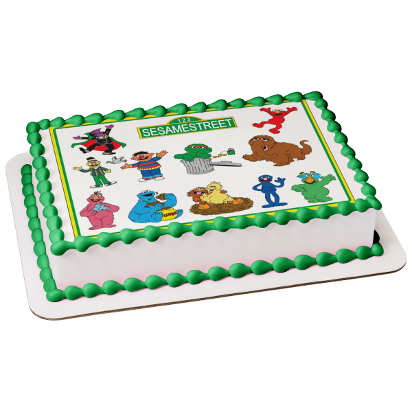 Sesame Street Images Personalizable Edible Cake Topper Image ABPID52261