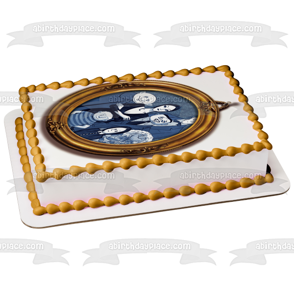 The Addams Family Gomez Wednesday Morticia Uncle Fester Edible Cake Topper Image ABPID00205