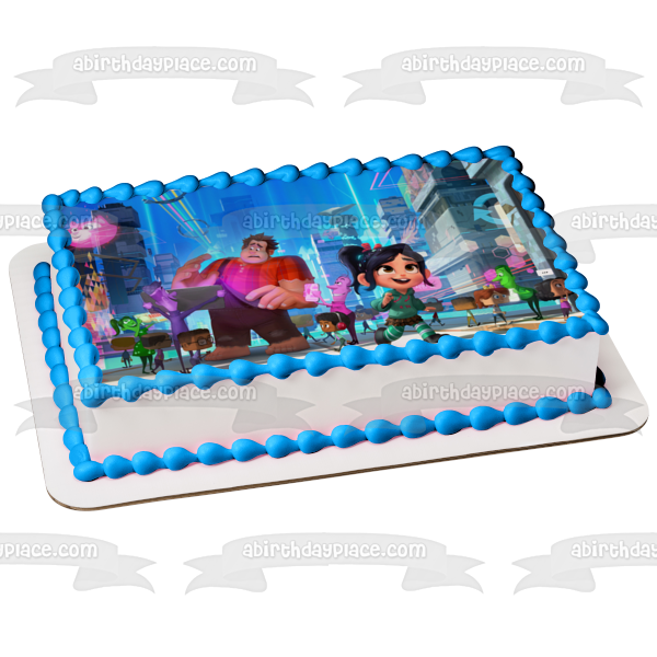 Wreck-It-Wralph 2 Ralph Breaks the Internet Vanellope Von Shweetz Edible Cake Topper Image ABPID00233