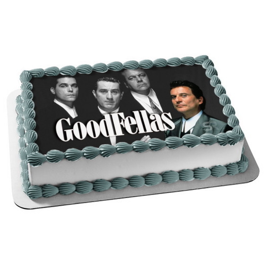 Goodfellas Black and White Movie Gangster Edible Cake Topper Image ABPID52300