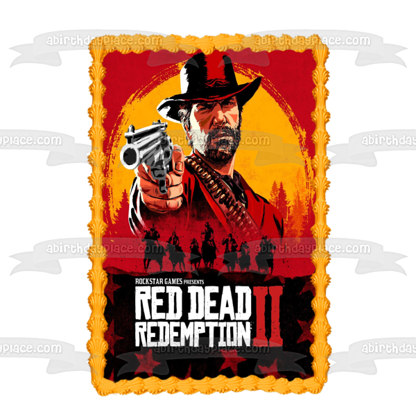 Red Dead Redemption 2 Edible Cake Topper Image ABPID00264