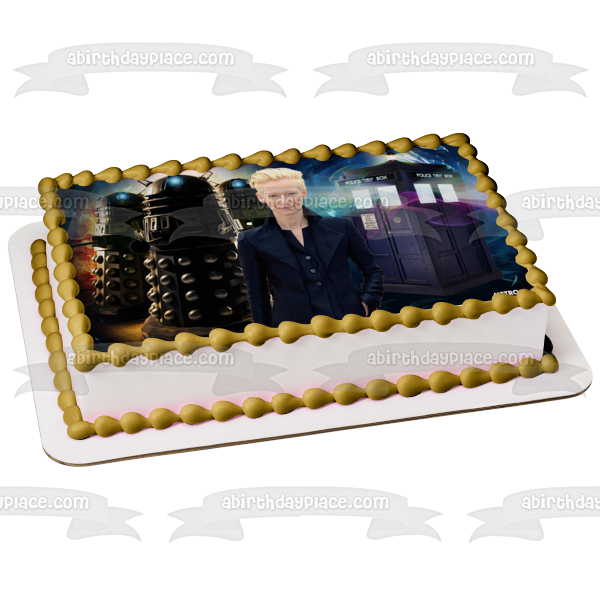 Doctor Who Tardis Tilda Swinton Edible Cake Topper Image ABPID00297