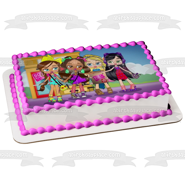 Boxy Girls Hazel Nomi Brooklyn Riley Edible Cake Topper Image ABPID00339