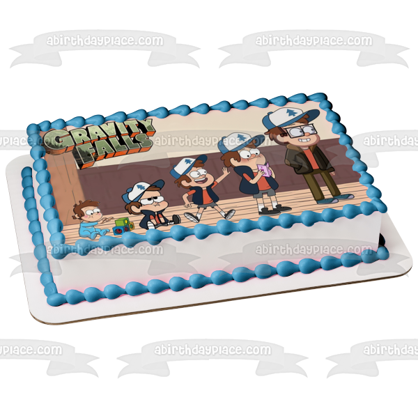Gravity Falls Mabel Pines Dipper Pines Wendy Edible Cake Topper Image ABPID00346