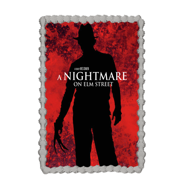 A Nightmare on Elm Street Wes Craven Freddy Krueger Edible Cake Topper Image ABPID52333