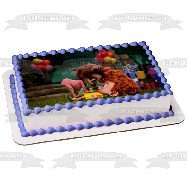 Hotel Transylvania 2 Winnie Werewolf and Dennis Dracula Edible Cake Topper Image ABPID00480