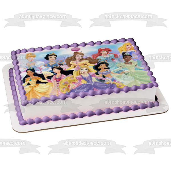 Princesses  Mulan Snow White and Cinderella Edible Cake Topper Image ABPID00486