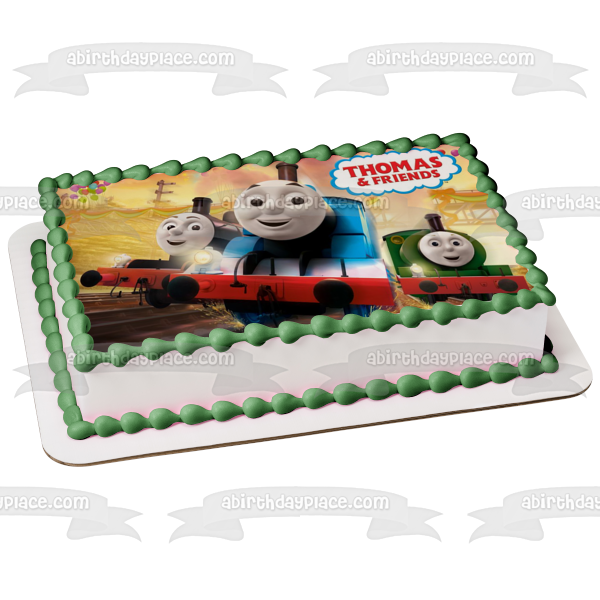 Thomas & Friends Thomas the Tank Engine James Percy Edible Cake Topper Image ABPID00648
