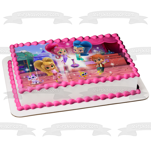Shimmer and Shine Leah Zac Tala Nahal Edible Cake Topper Image ABPID00072