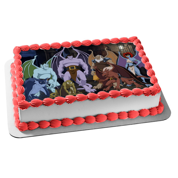 Gargoyles Disney Animated Series Manhattan Clan Goliath Demona Broadway Edible Cake Topper Image ABPID00081