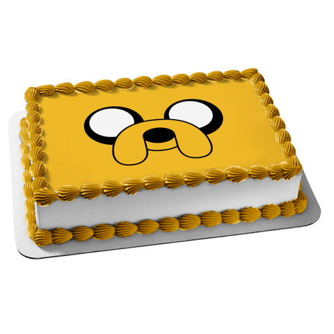Adventure Time with Finn and Jake Jake Face Edible Cake Topper Image ABPID00094