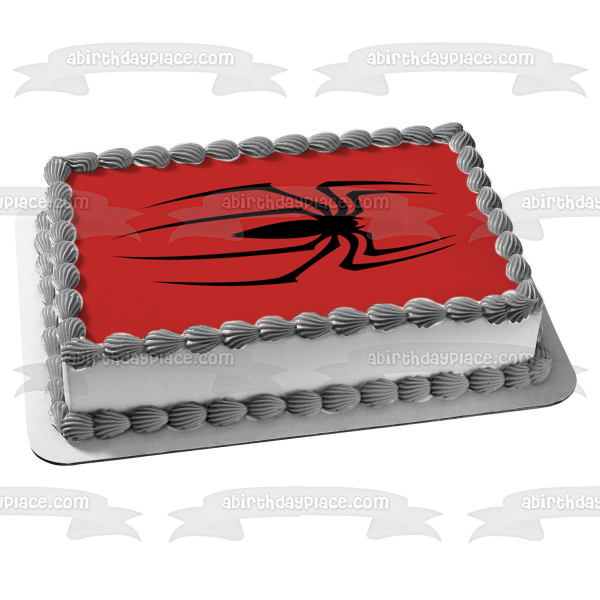 Spider-Man Logo Edible Cake Topper Image ABPID00151