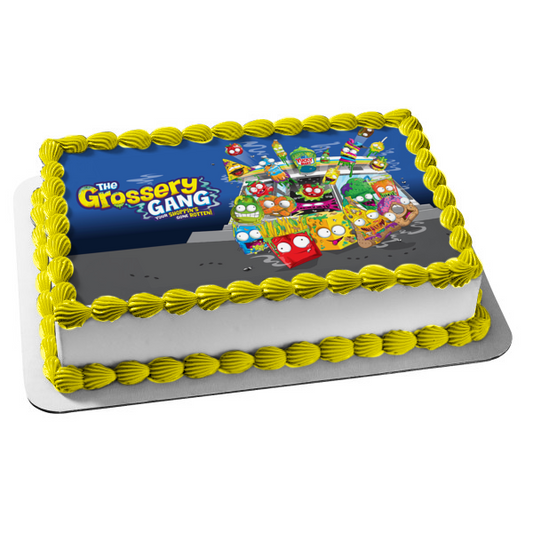 The Grossery Gang Your Shoppin's Gone Rotten Yucky Mart Edible Cake Topper Image ABPID00152