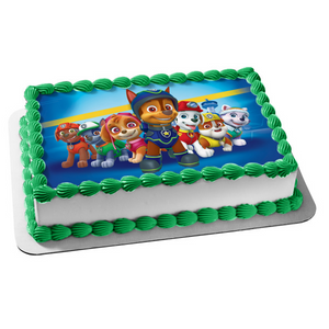Paw Patrol Marshall Rocky Rubble Skye #2 Edible Cake Topper Image ABPID00179