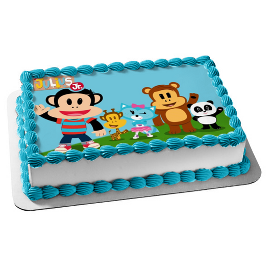 Julius Jr. Clancy Sheree Worry Bear Ping Edible Cake Topper Image ABPID00285