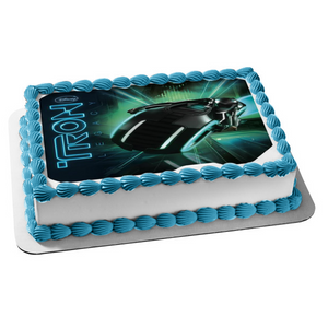 Disney Tron Legacy Light Cycle Edible Cake Topper Image ABPID00380