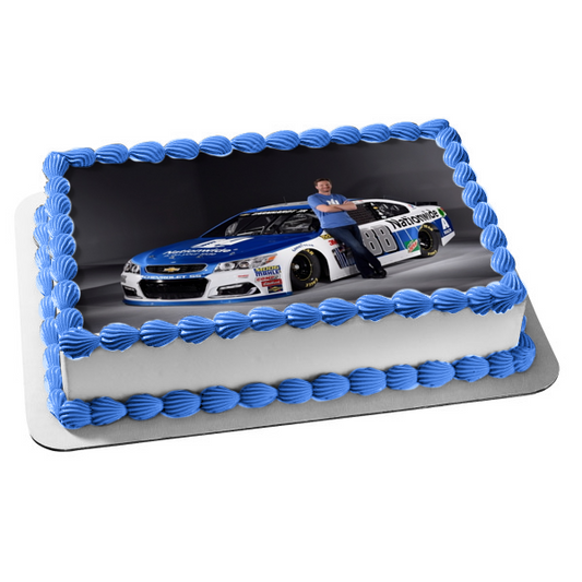 Dale Earnhardt Jr. Nationwide #88 Nascar Edible Cake Topper Image ABPID00403