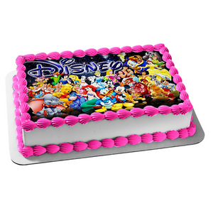 Walt Disney World Characters Edible Cake Topper Image ABPID00432