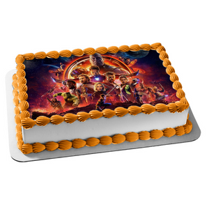 Marvel Infinity War Ironman Thor Hulk 2 Edible Cake Topper Image ABPID00445